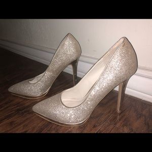 Aldo Gold Glitter Pumps